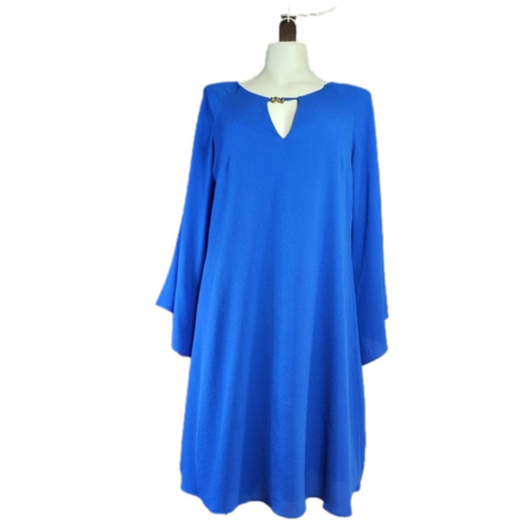 Vince Camuto Blue 3/4 Sleeve Dress - Picture 2 of 7